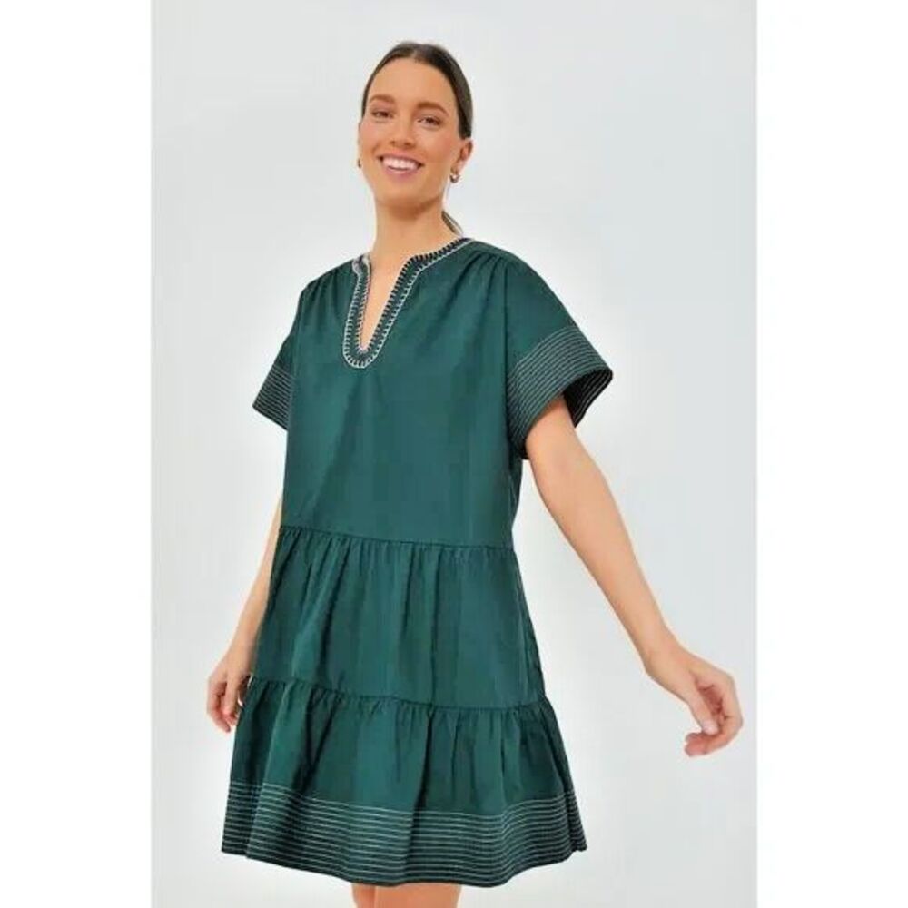 NEW Tuckernuck Pomander Place Evergreen Kinsley Mini Dress X Large
